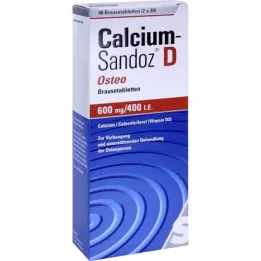CALCIUM SANDOZ Comprimidos efervescentes D Osteo, 40 unid