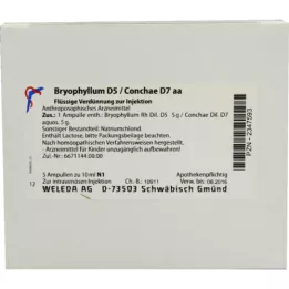BRYOPHYLLUM Ampolas D 5/Conchae D 7, 5X10 ml