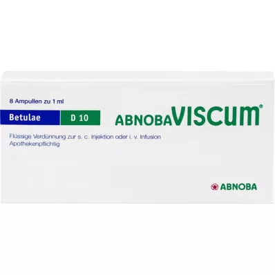 ABNOBAVISCUM Betulae D 10 ampolas, 8 unid ABNOBAVISCUM Betulae D 10 ampolas, 8 unid