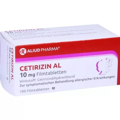 CETIRIZIN AL Comprimidos revestidos por película de 10 mg, 100 unidades CETIRIZIN AL Comprimidos revestidos por película de 10 mg, 100 unidades