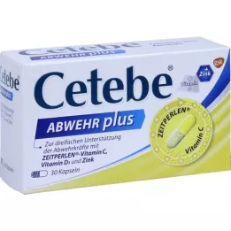 CETEBE ABWEHR mais vitamina C + vitamina D3 + zinco caps., 30 unid