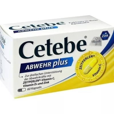 CETEBE ABWEHR mais vitamina C + vitamina D3 + zinco caps., 60 unid