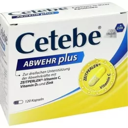 CETEBE ABWEHR mais vitamina C + vitamina D3 + zinco caps., 120 unid