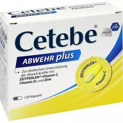 CETEBE ABWEHR mais vitamina C + vitamina D3 + zinco caps., 120 unid CETEBE ABWEHR mais vitamina C + vitamina D3 + zinco caps., 120 unid