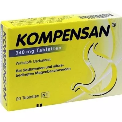 KOMPENSAN Comprimidos 340 mg, 20 unidades KOMPENSAN Comprimidos 340 mg, 20 unidades