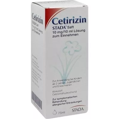 CETIRIZIN STADA Suco 10 mg/10 ml, 75 ml CETIRIZIN STADA Suco 10 mg/10 ml, 75 ml
