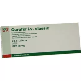CURAFIX i.v. emplastros clássicos 2,5x12,5 cm, 20 unid