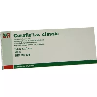 CURAFIX i.v. emplastros clássicos 2,5x12,5 cm, 20 unid CURAFIX i.v. emplastros clássicos 2,5x12,5 cm, 20 unid