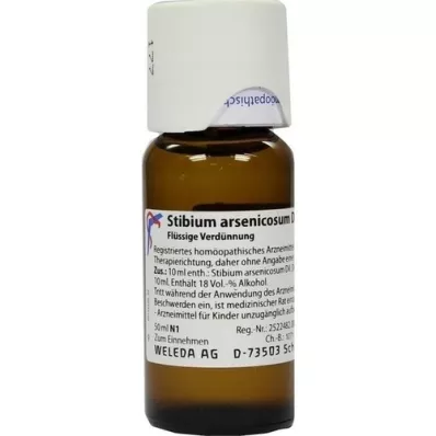 STIBIUM ARSENICOSUM Diluição D 8, 50 ml STIBIUM ARSENICOSUM Diluição D 8, 50 ml