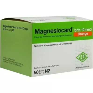 MAGNESIOCARD forte 10 mmol Laranja Plv.z.H.e.L.z.E., 50 unid MAGNESIOCARD forte 10 mmol Laranja Plv.z.H.e.L.z.E., 50 unid