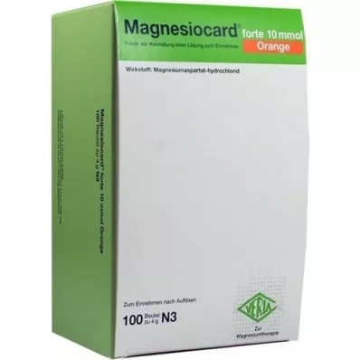 MAGNESIOCARD forte 10 mmol Laranja Plv.z.H.e.L.z.E., 100 unid MAGNESIOCARD forte 10 mmol Laranja Plv.z.H.e.L.z.E., 100 unid
