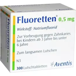 FLUORETTEN Comprimidos de 0,5 mg, 300 unidades