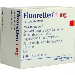 FLUORETTEN Comprimidos de 1,0 mg, 300 unidades