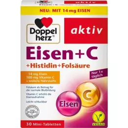 DOPPELHERZ Iron+Vit.C+L-Histidine Tablets, 30 Capsules