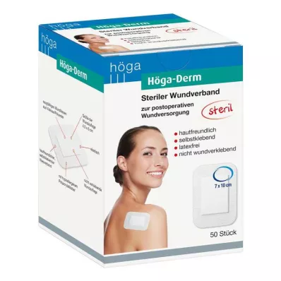 HÖGA-DERM Pensos esterilizados 70x100 mm, 50 pcs