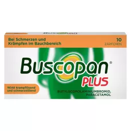 BUSCOPAN mais supositórios de 10 mg/800 mg, 10 unid
