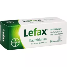LEFAX Comprimidos mastigáveis, 50 unidades