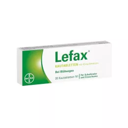 LEFAX Comprimidos mastigáveis, 20 unidades