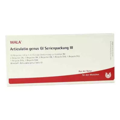 ARTICULATIO género GL Embalagem em série 3 ampolas, 10X1 ml ARTICULATIO género GL Embalagem em série 3 ampolas, 10X1 ml