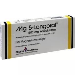 MG 5 LONGORAL Comprimidos para mastigar, 20 unidades