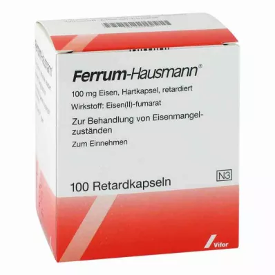 FERRUM HAUSMANN Cápsulas de libertação prolongada, 100 unid FERRUM HAUSMANN Cápsulas de libertação prolongada, 100 unid