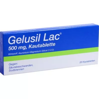 GELUSIL LAC Comprimidos mastigáveis, 20 unidades