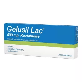 GELUSIL LAC Comprimidos mastigáveis, 20 unidades
