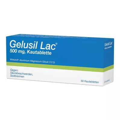 GELUSIL LAC Comprimidos mastigáveis, 50 unidades