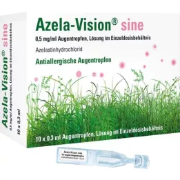 AZELA-Vision sine 0,5 mg/ml colírio, dose única, 10X0,3 ml