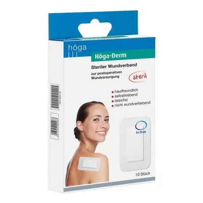 HÖGA-DERM Pensos esterilizados 90x150 mm, 10 unidades