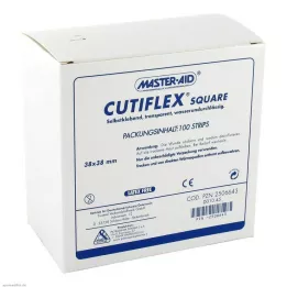 CUTIFLEX Folha de gesso quadrada 38x38 mm MasterAid, 100 unidades