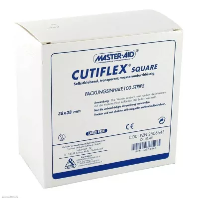 CUTIFLEX Folha de gesso quadrada 38x38 mm MasterAid, 100 unidades