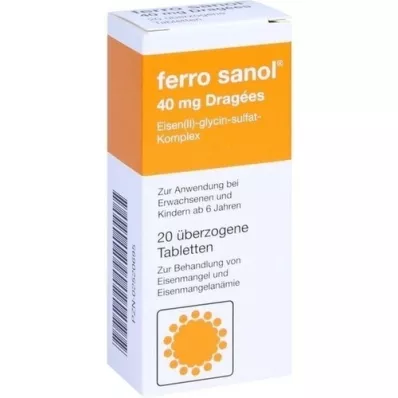 FERRO SANOL Comprimidos revestidos, 20 unidades
