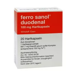 FERRO SANOL duodenal Hartkaps.m.msr.überz.Pell., 20 unid