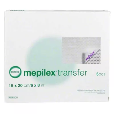 MEPILEX Compressa de espuma de transferência 15x20 cm estéril, 5 peças