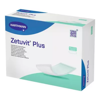 ZETUVIT Compressa absorvente extra-forte Plus, estéril 20x25 cm, 10 unid