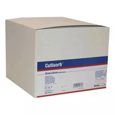 CUTISORB Pensos absorventes não esterilizados 10x10 cm, 100 unidades