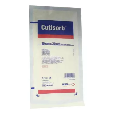 CUTISORB Compressas de aspiração estéreis 10x20 cm, 1 pc