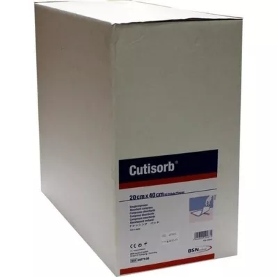 CUTISORB Pensos absorventes não esterilizados 20x40 cm, 50 unidades