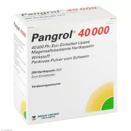 PANGROL 40.000 Cápsulas duras com revestimento entérico, 200 pcs