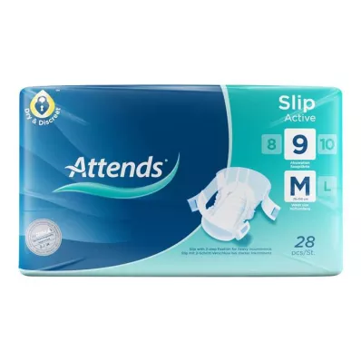ATTENDS Slip Active 9 M, 28 pcs ATTENDS Slip Active 9 M, 28 pcs