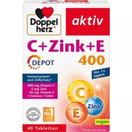 DOPPELHERZ C+Zinc+E Depot Tablets, 40 unid