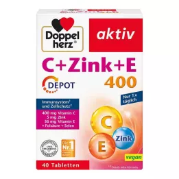DOPPELHERZ C+Zinc+E Depot Tablets, 40 unid