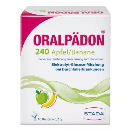 ORALPÄDON 240 Banana Maçã em pó, 10 unidades