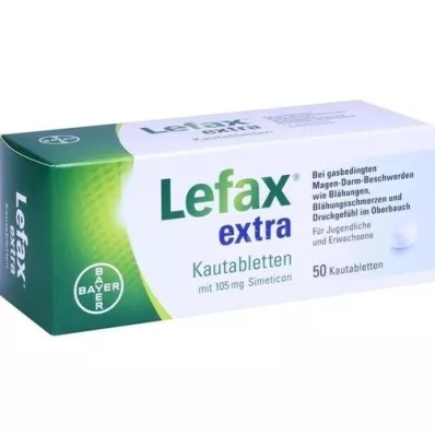 LEFAX comprimidos extra mastigáveis, 50 unidades