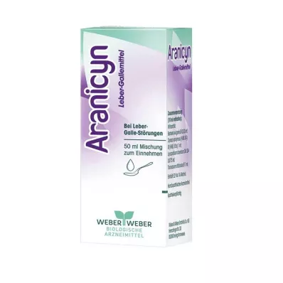 ARANICYN Mistura de remédio para a bílis hepática, 50 ml ARANICYN Mistura de remédio para a bílis hepática, 50 ml