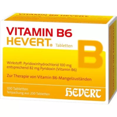 VITAMIN B6 HEVERT Comprimidos, 200 unid