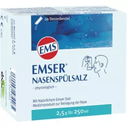 EMSER Sal para lavagem nasal Btl. fisiológico, 20 unid