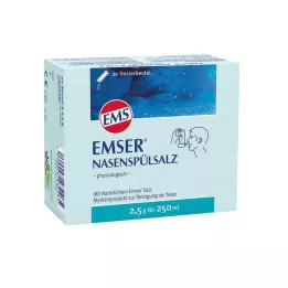 EMSER Sal para lavagem nasal Btl. fisiológico, 20 unid
