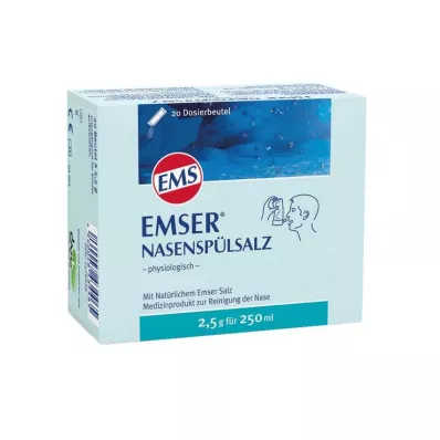 EMSER Sal para lavagem nasal Btl. fisiológico, 20 unid